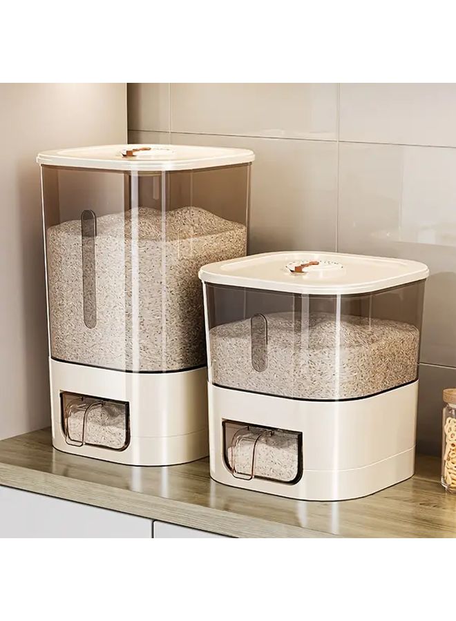 Milky White 14 33LB Sealed Moisture Proof Rice Bucket Flour Storage Container - Image 2